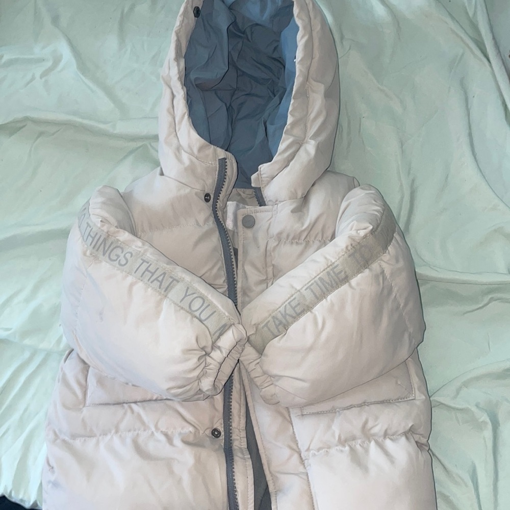 Gray Zara coat size 3-4 years